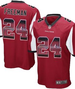 Nike Atlanta Falcons #24 Devonta Freeman Red Team Color Men's Stitched NFL Limited Strobe Jersey Men's