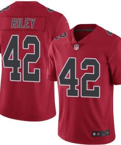 Nike Atlanta Falcons #42 Duke Riley Red Men's Stitched NFL Limited Rush Jersey Men's