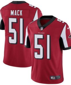 Nike Atlanta Falcons #51 Alex Mack Red Team Color Men's Stitched NFL Vapor Untouchable Limited Jersey Men's