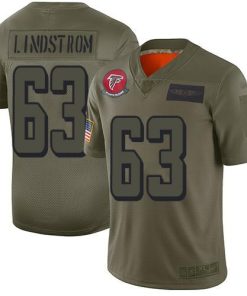 Nike Atlanta Falcons #63 Chris Lindstrom Camo Men's Stitched NFL Limited 2019 Salute To Service Jersey Men's