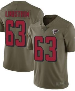 Nike Atlanta Falcons #63 Chris Lindstrom Olive Men's Stitched NFL Limited 2017 Salute To Service Jersey Men's