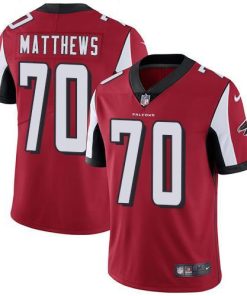 Nike Atlanta Falcons #70 Jake Matthews Red Team Color Men's Stitched NFL Vapor Untouchable Limited Jersey Men's