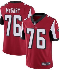 Nike Atlanta Falcons #76 Kaleb McGary Red Team Color Men's Stitched NFL Vapor Untouchable Limited Jersey Men's