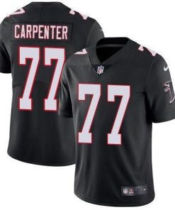 Nike Atlanta Falcons #77 James Carpenter Black Alternate Men's Stitched NFL Vapor Untouchable Limited Jersey Men's