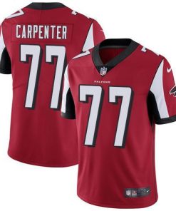 Nike Atlanta Falcons #77 James Carpenter Red Team Color Men's Stitched NFL Vapor Untouchable Limited Jersey Men's