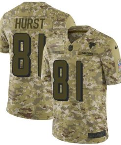 Nike Atlanta Falcons #81 Hayden Hurst Camo Men's Stitched NFL Limited 2018 Salute To Service Jersey Men's