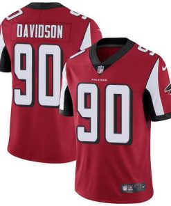 Nike Atlanta Falcons #90 Marlon Davidson Red Team Color Men's Stitched NFL Vapor Untouchable Limited Jersey Men's