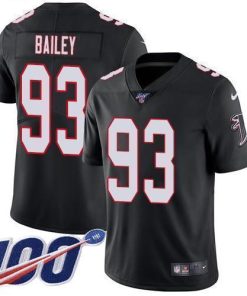 Nike Atlanta Falcons #93 Allen Bailey Black Alternate Men's Stitched NFL 100th Season Vapor Untouchable Limited Jersey Men's