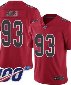Nike Atlanta Falcons #93 Allen Bailey Red Men's Stitched NFL Limited Rush 100th Season Jersey Men's