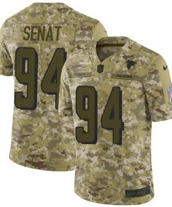 Nike Atlanta Falcons #94 Deadrin Senat Camo Men's Stitched NFL Limited 2018 Salute To Service Jersey Men's