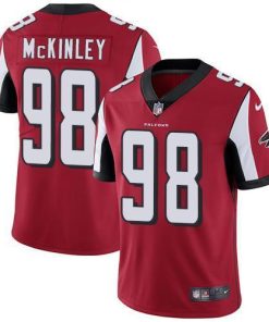 Nike Atlanta Falcons #98 Takkarist McKinley Red Team Color Men's Stitched NFL Vapor Untouchable Limited Jersey Men's