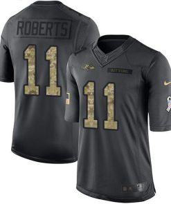 Nike Baltimore Ravens #11 Seth Roberts Black Men's Stitched NFL Limited 2016 Salute to Service Jersey Men's