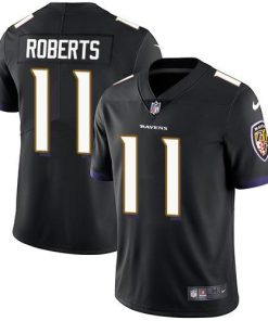 Nike Baltimore Ravens #11 Seth Roberts Black Alternate Men's Stitched NFL Vapor Untouchable Limited Jersey Men's