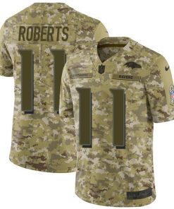 Nike Baltimore Ravens #11 Seth Roberts Camo Men's Stitched NFL Limited 2018 Salute To Service Jersey Men's