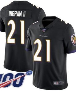 Nike Baltimore Ravens #21 Mark Ingram II Black Alternate Men's Stitched NFL 100th Season Vapor Limited Jersey Men's