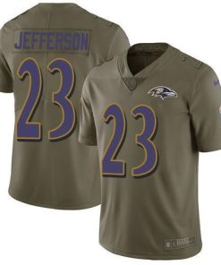 Nike Baltimore Ravens #23 Tony Jefferson Olive Men's Stitched NFL Limited 2017 Salute To Service Jersey Men's