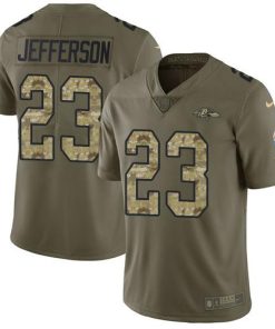 Nike Baltimore Ravens #23 Tony Jefferson Olive/Camo Men's Stitched NFL Limited 2017 Salute To Service Jersey Men's