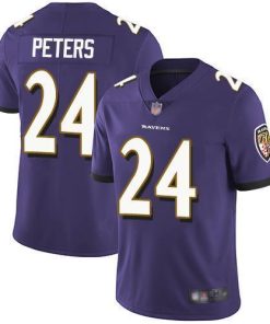 Nike Baltimore Ravens #24 Marcus Peters Purple Team Color Men's Stitched NFL Vapor Untouchable Limited Jersey Men's