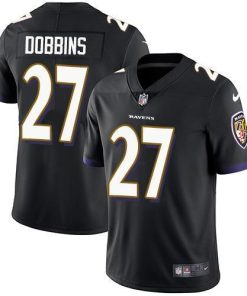 Nike Baltimore Ravens #27 J.K. Dobbins Black Alternate Men's Stitched NFL Vapor Untouchable Limited Jersey Men's