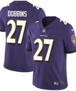 Nike Baltimore Ravens #27 J.K. Dobbins Purple Team Color Men's Stitched NFL Vapor Untouchable Limited Jersey Men's