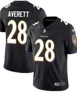 Nike Baltimore Ravens #28 Anthony Averett Black Alternate Men's Stitched NFL Vapor Untouchable Limited Jersey Men's