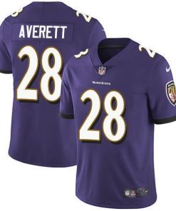Nike Baltimore Ravens #28 Anthony Averett Purple Team Color Men's Stitched NFL Vapor Untouchable Limited Jersey Men's