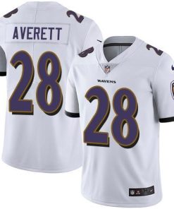 Nike Baltimore Ravens #28 Anthony Averett White Men's Stitched NFL Vapor Untouchable Limited Jersey Men's