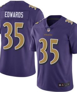 Nike Baltimore Ravens #35 Gus Edwards Purple Men's Stitched NFL Limited Rush Jersey Men's