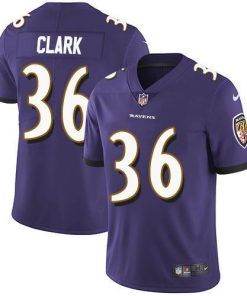 Nike Baltimore Ravens #36 Chuck Clark Purple Team Color Men's Stitched NFL Vapor Untouchable Limited Jersey Men's