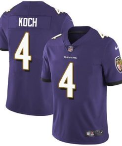 Nike Baltimore Ravens #4 Sam Koch Purple Team Color Men's Stitched NFL Vapor Untouchable Limited Jersey Men's