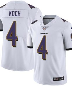 Nike Baltimore Ravens #4 Sam Koch White Men's Stitched NFL Vapor Untouchable Limited Jersey Men's