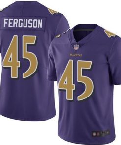 Nike Baltimore Ravens #45 Jaylon Ferguson Purple Men's Stitched NFL Limited Rush Jersey Men's