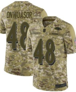 Nike Baltimore Ravens #48 Patrick Onwuasor Camo Men's Stitched NFL Limited 2018 Salute To Service Jersey Men's