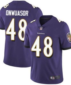 Nike Baltimore Ravens #48 Patrick Onwuasor Purple Team Color Men's Stitched NFL Vapor Untouchable Limited Jersey Men's