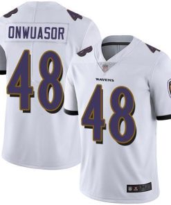 Nike Baltimore Ravens #48 Patrick Onwuasor White Men's Stitched NFL Vapor Untouchable Limited Jersey Men's