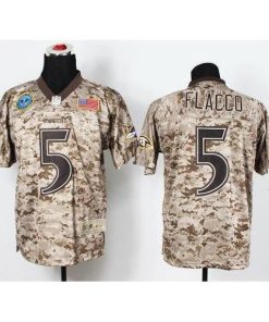 Nike Baltimore Ravens #5 Joe Flacco Camo Men's Stitched NFL New Elite USMC Jersey Men's