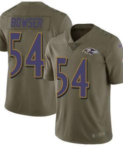 Nike Baltimore Ravens #54 Tyus Bowser Olive Men's Stitched NFL Limited 2017 Salute To Service Jersey Men's