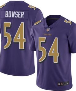 Nike Baltimore Ravens #54 Tyus Bowser Purple Men's Stitched NFL Limited Rush Jersey Men's