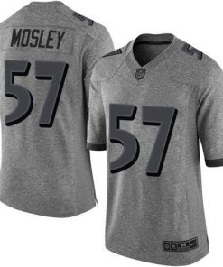 Nike Baltimore Ravens #57 C.J. Mosley Gray Men's Stitched NFL Limited Gridiron Gray Jersey Men's
