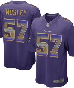 Nike Baltimore Ravens #57 C.J. Mosley Purple Team Color Men's Stitched NFL Limited Strobe Jersey Men's