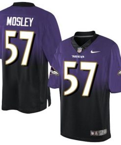 Nike Baltimore Ravens #57 C.J. Mosley Purple/Black Men's Stitched NFL Elite Fadeaway Fashion Jersey Men's