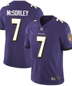 Nike Baltimore Ravens #7 Trace McSorley Purple Team Color Men's Stitched NFL Vapor Untouchable Limited Jersey Men's