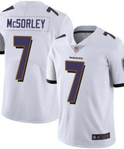 Nike Baltimore Ravens #7 Trace McSorley White Men's Stitched NFL Vapor Untouchable Limited Jersey Men's