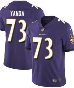 Nike Baltimore Ravens #73 Marshal Yanda Purple Team Color Men's Stitched NFL Vapor Untouchable Limited Jersey Men's