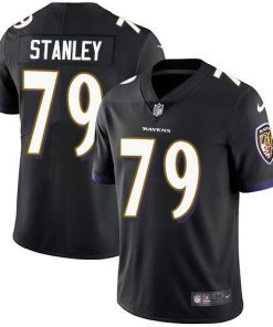 Nike Baltimore Ravens #79 Ronnie Stanley Black Alternate Men's Stitched NFL Vapor Untouchable Limited Jersey Men's