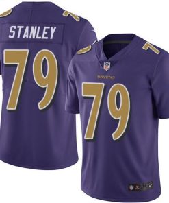 Nike Baltimore Ravens #79 Ronnie Stanley Purple Men's Stitched NFL Limited Rush Jersey Men's