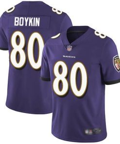 Nike Baltimore Ravens #80 Miles Boykin Purple Team Color Men's Stitched NFL Vapor Untouchable Limited Jersey Men's