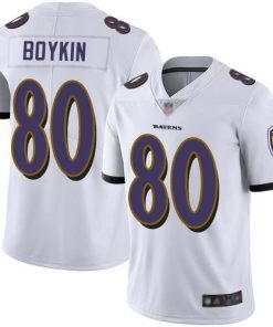 Nike Baltimore Ravens #80 Miles Boykin White Men's Stitched NFL Vapor Untouchable Limited Jersey Men's