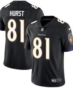 Nike Baltimore Ravens #81 Hayden Hurst Black Alternate Men's Stitched NFL Vapor Untouchable Limited Jersey Men's