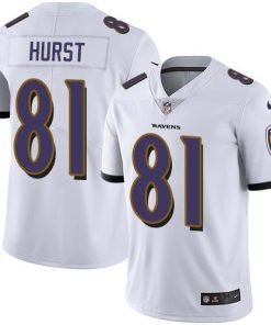 Nike Baltimore Ravens #81 Hayden Hurst White Men's Stitched NFL Vapor Untouchable Limited Jersey Men's